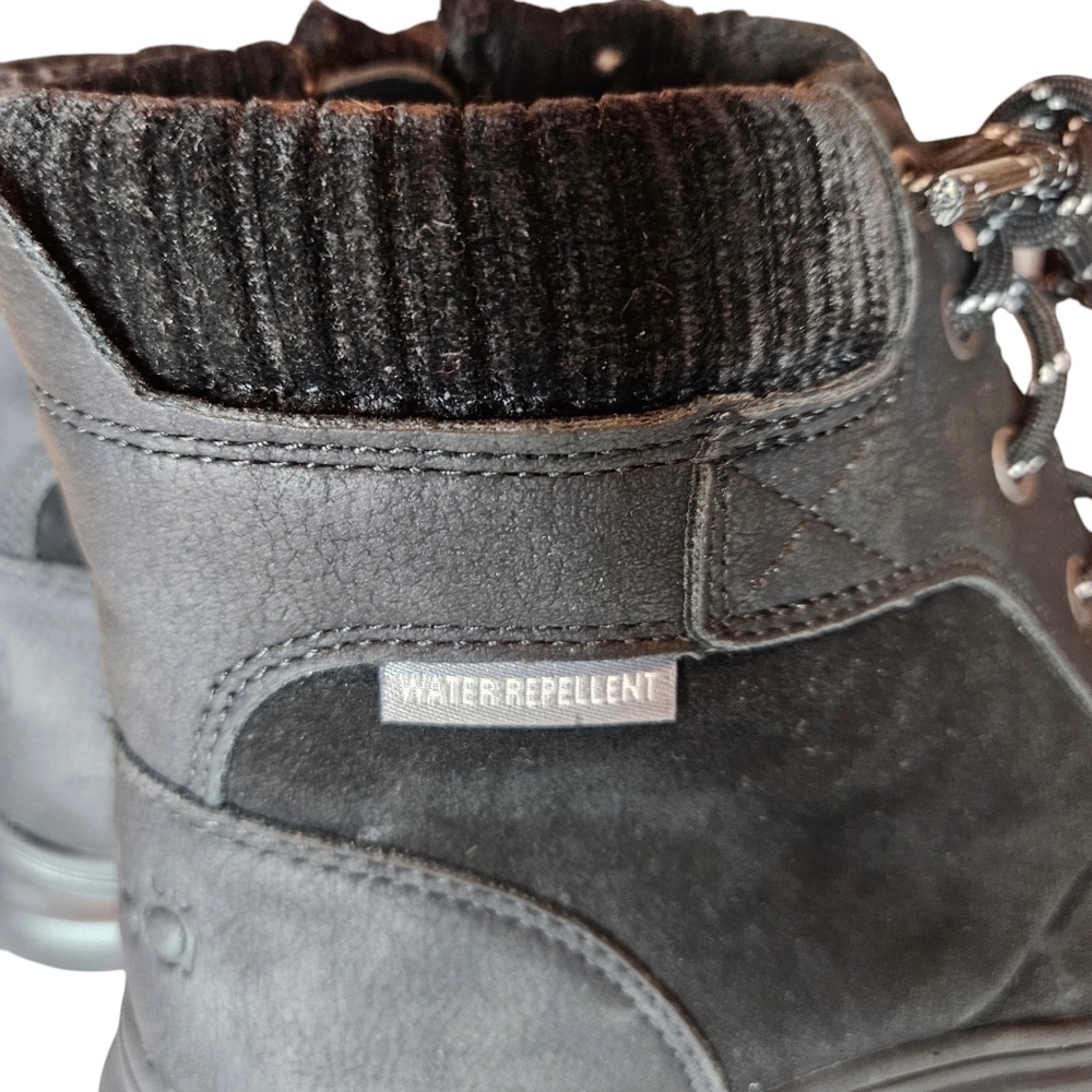 Ryka Brunswick Black Leather Suede Lace Up Hiking Style Bootie Nwot Sz 9.5 View 6
